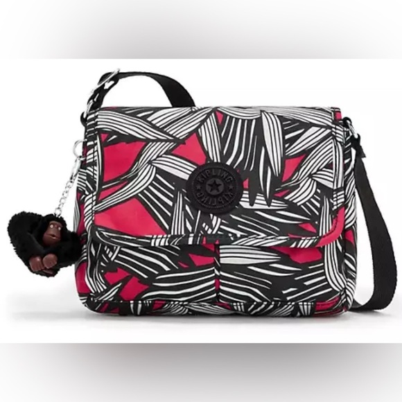 Kipling | Shayna Black PinkCrossbody Bag - Picture 1 of 6